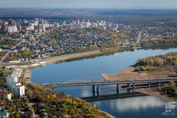 Центр Уфы сверху