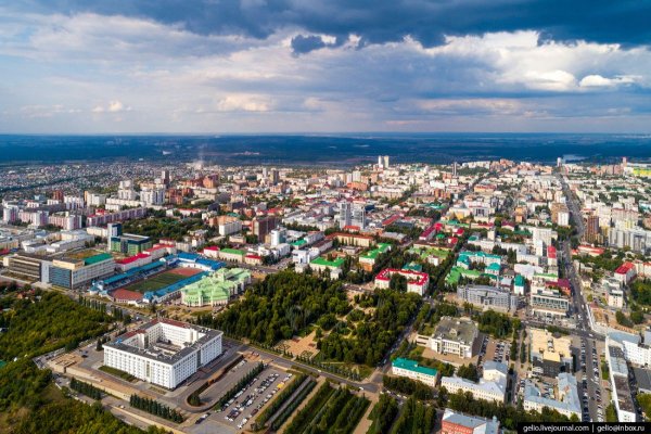 Столица Башкортостана Уфа с высоты