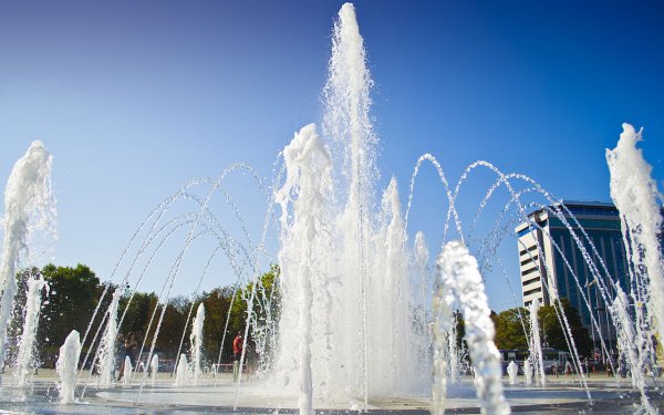 Fountain at Teatralnaya Square Краснодар