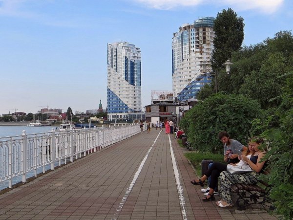 Набережная Кубани в Краснодаре