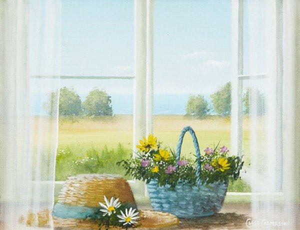 Художник Claes Caspersson окна