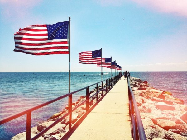 Америка море флаг