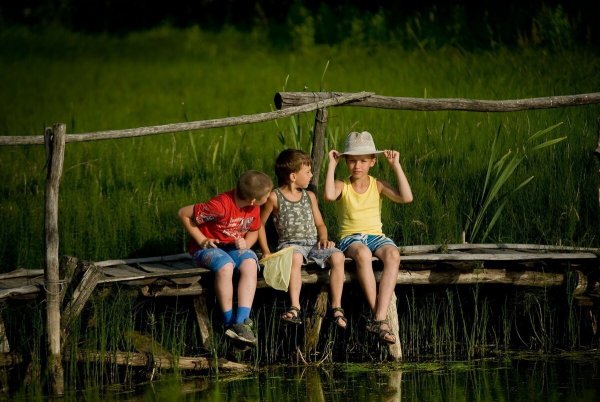 Детство в деревне летом