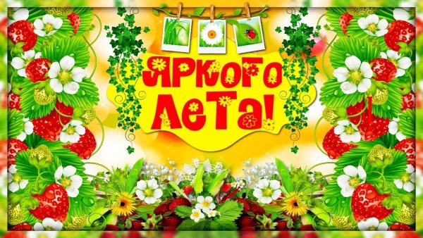С летом поздравления