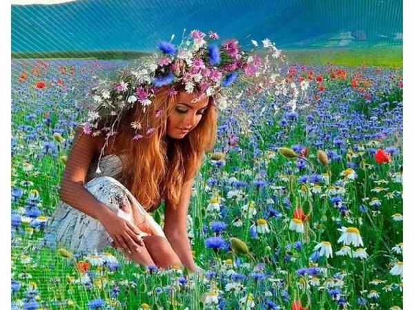 Лето дети купаются в реке