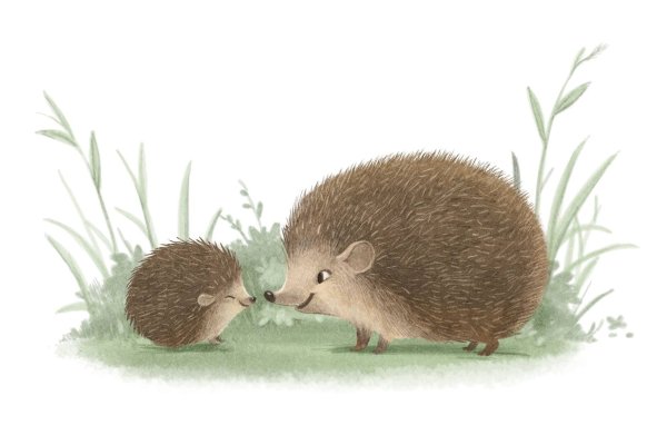 Ежик осенью