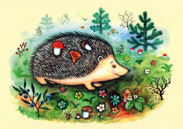 Сказочный осенний Ежик