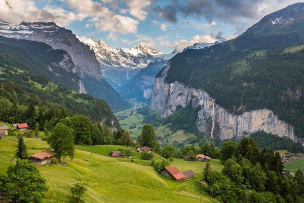 Гриндельвальд Швейцария ландшафт