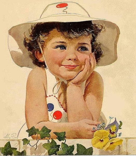 Открытки с изображением детей