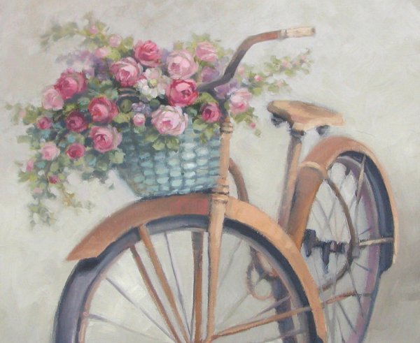 Картины с велосипедом в стиле Прованс