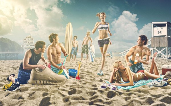 Пляж креатив