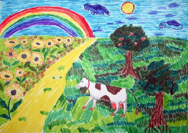 Рисунок на тему впечатление о лете