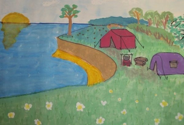 Рисунок на тему лето