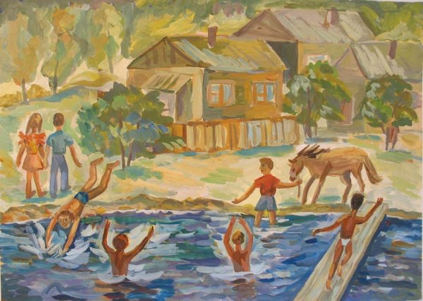 Сюжетная композиция лето