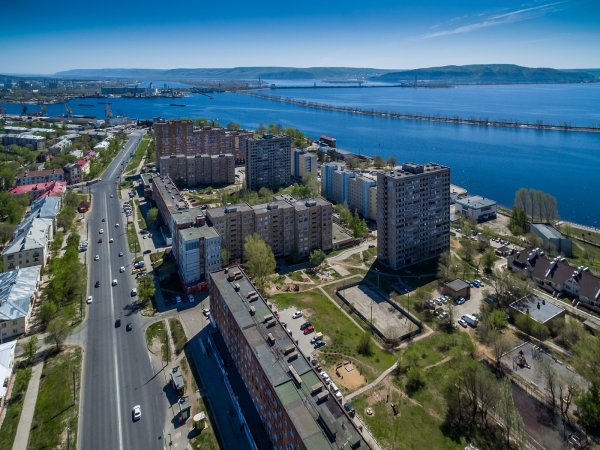 Набережная реки Волга Самара