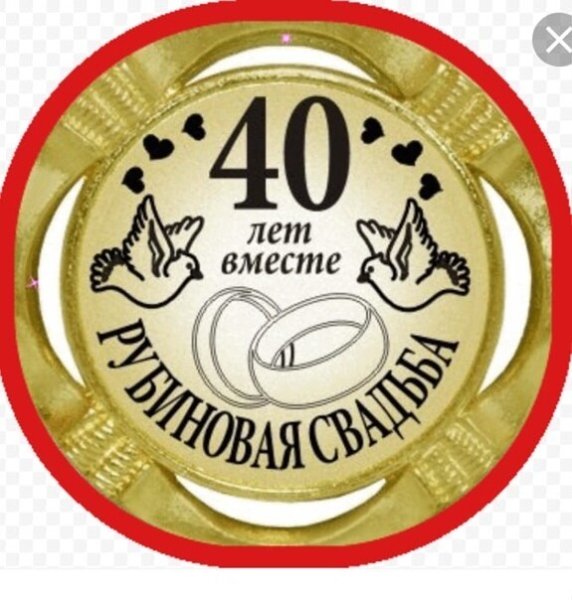 С годовщиной свадьбы 40 лет