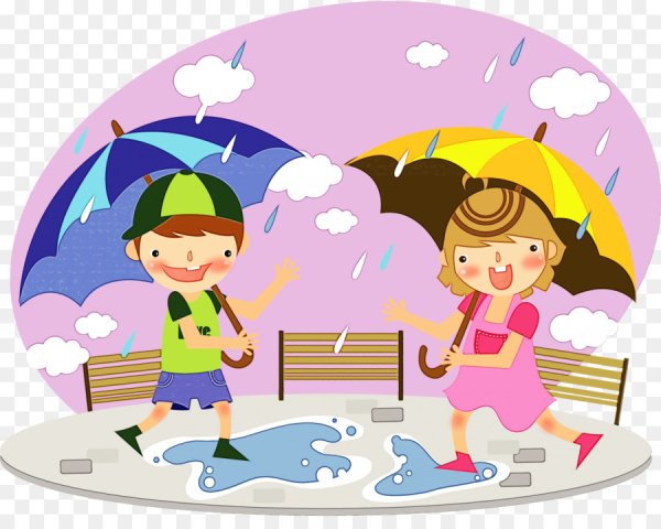 Дети лето вектор