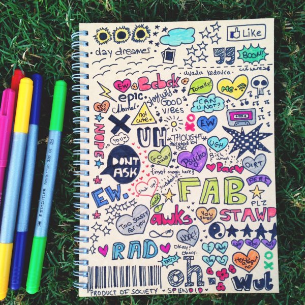 Идеи для украшения тетради