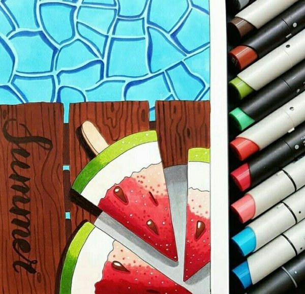 Лето маркерами