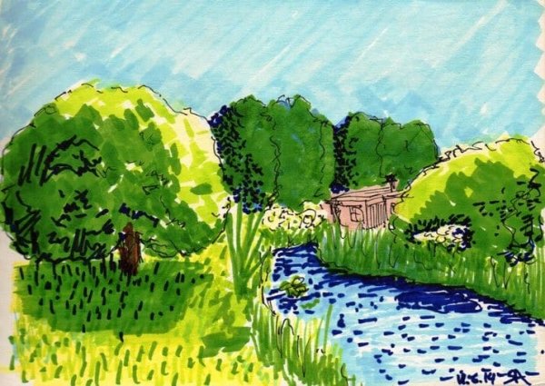 Скетчинг маркерами Лизы Красновой