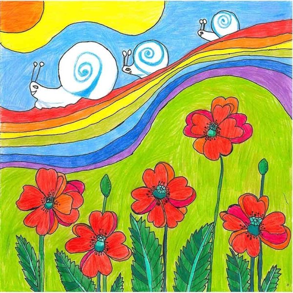 Велосипед маркерами