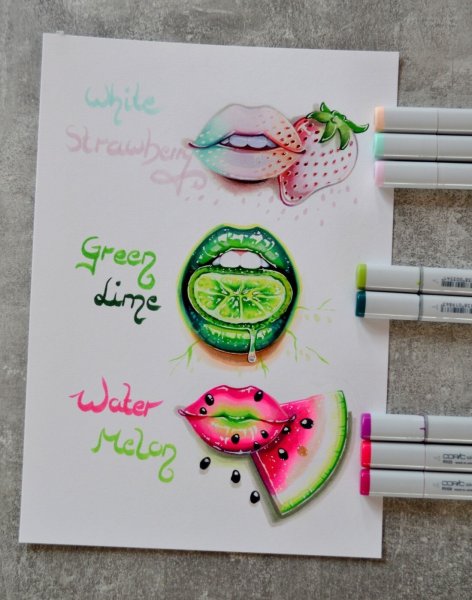 Рисование цветут сады