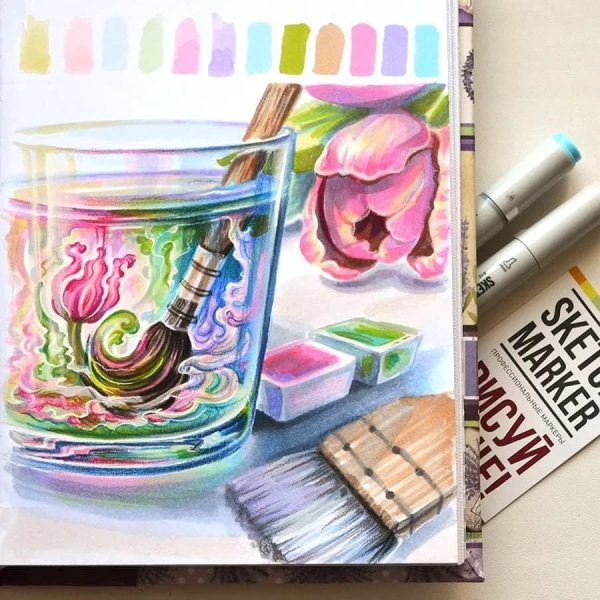 Рисование фломастерами для детей