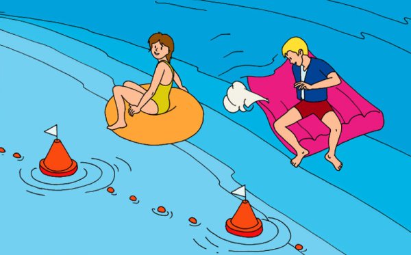 Нельзя заплывать за буйки