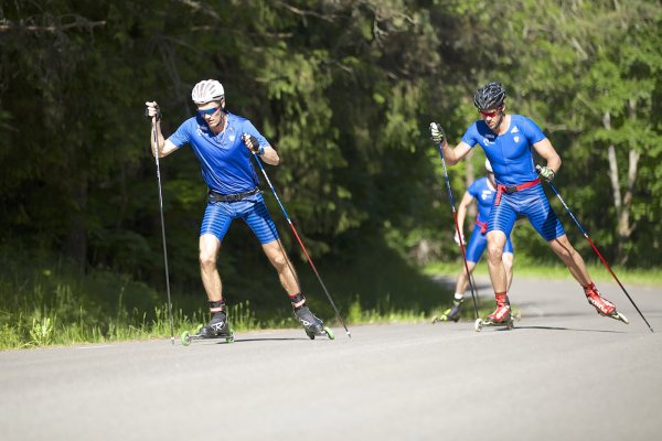 Никита Крюков на лыжероллерах