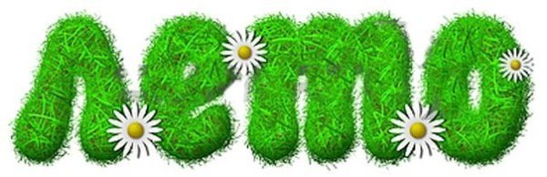 Буквы алфавита в весеннем стиле