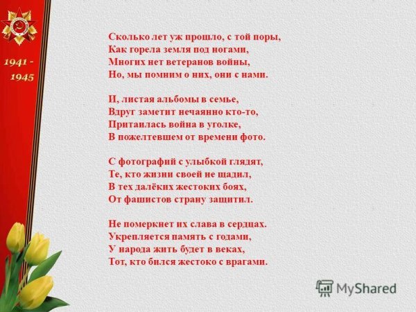 Стихи пролетели годы