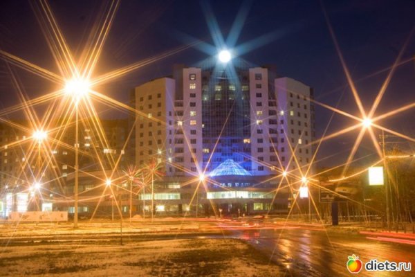 Ночной город Нижневартовск