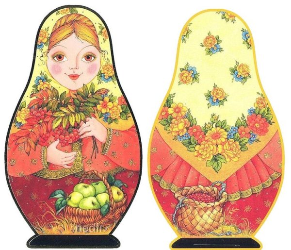 Матрешка Филимоновская роспись