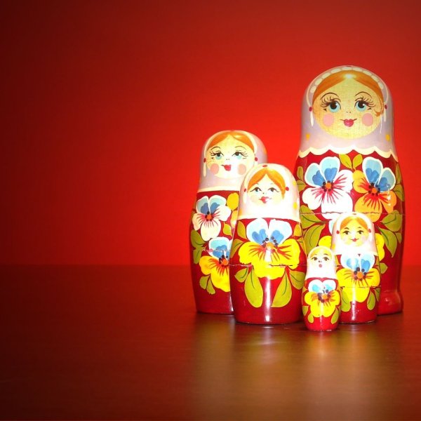 Дидактический материал матрешки