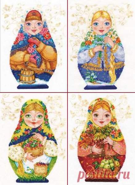 Цветные матрешки