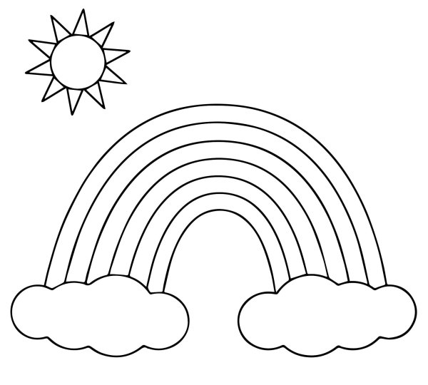 Лето раскраска для детей