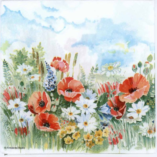 Салфетки для декупажа полевые цветы