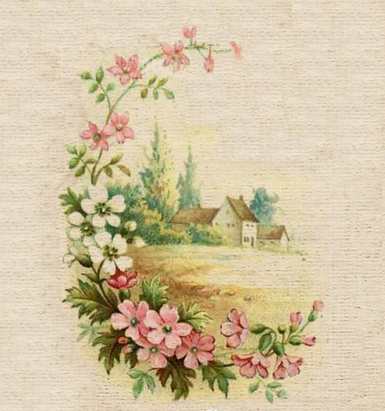 Старинные пейзажи для декупажа