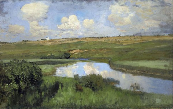 Исаак Ильич Левитан река Истра