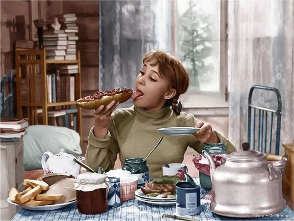 Утренний чай в саду живопись