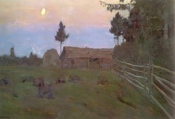 Исаак Левитан Сумрачный день. Жнивьё