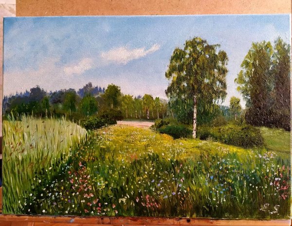 Левитан Околица картина