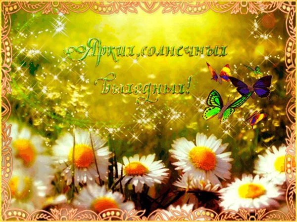 Отличных солнечных выходных