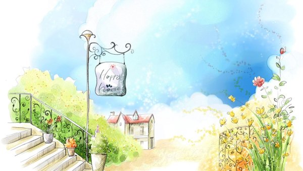 Детские Акварельные фоны