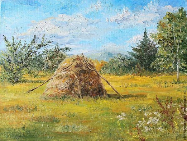 Труд людей летом