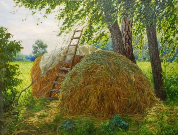 Владимир Жданов художник лето в деревне