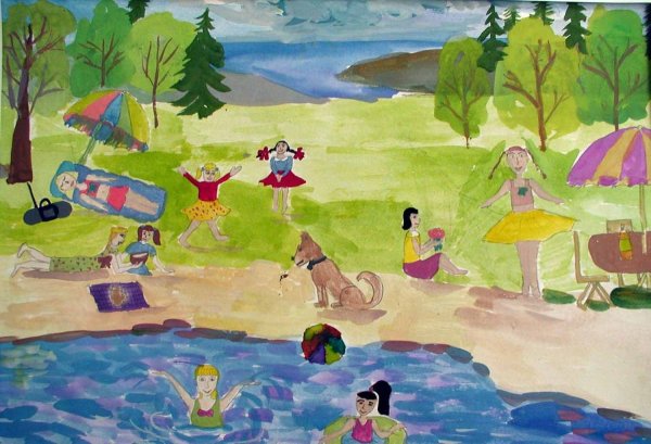 Летние каникулы рисунок