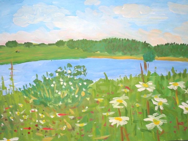 Рисунок на тему летние каникулы