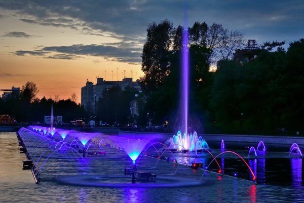 Ночной Хабаровск пруды