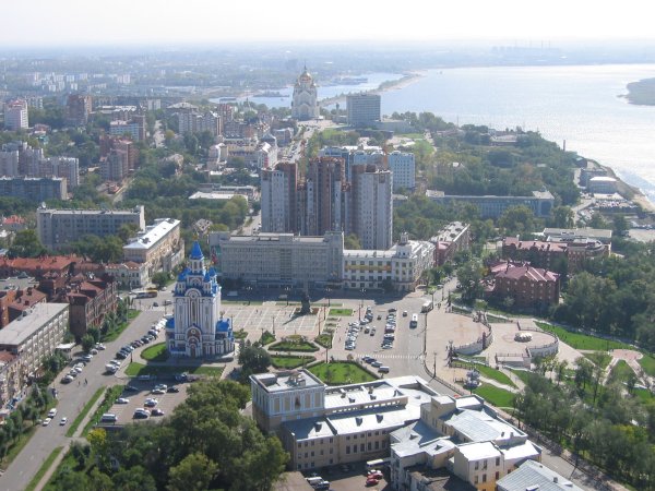 Набережная Амура Хабаровск лето